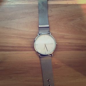 Silver simple watch